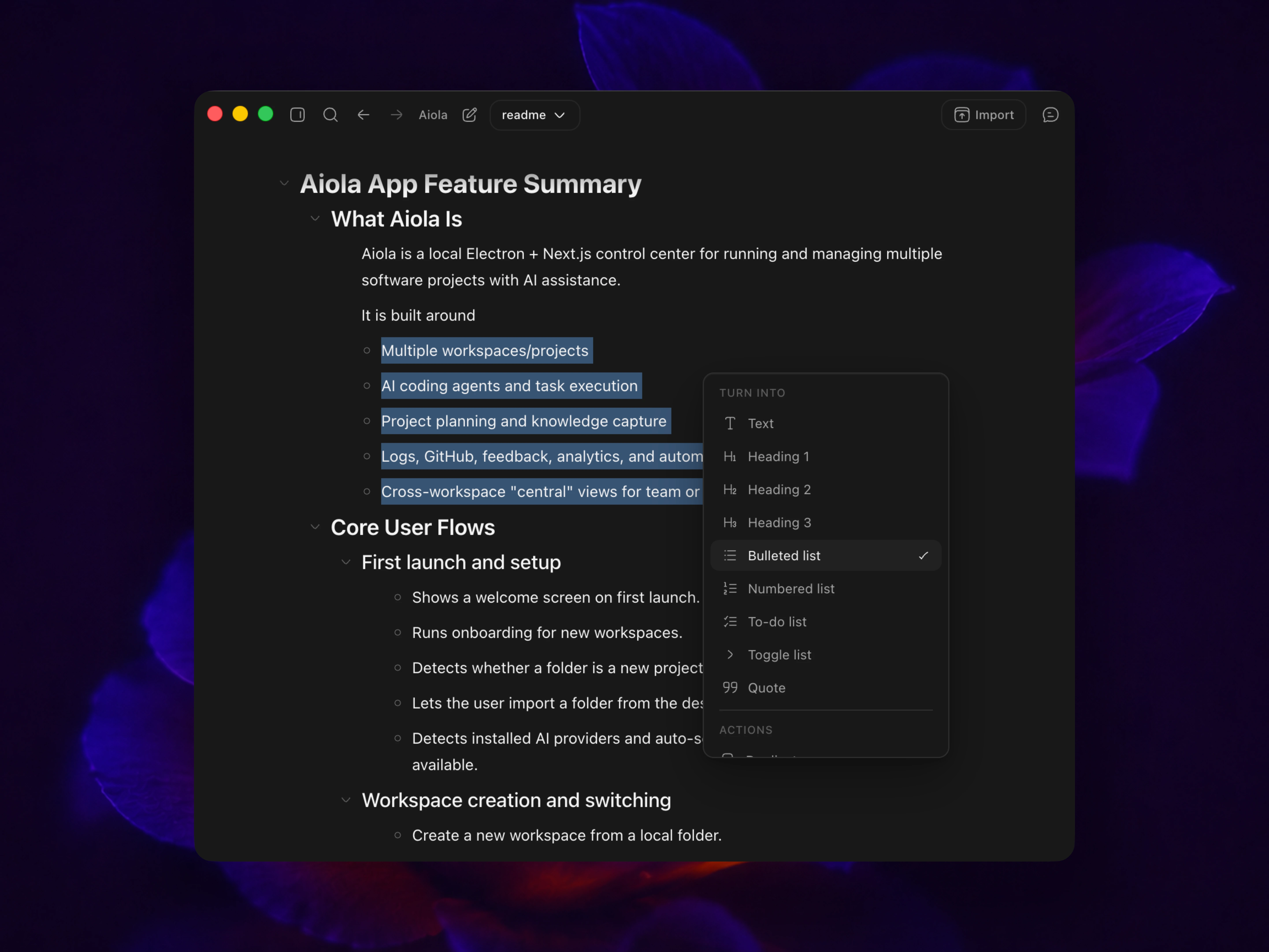 Notebook preview