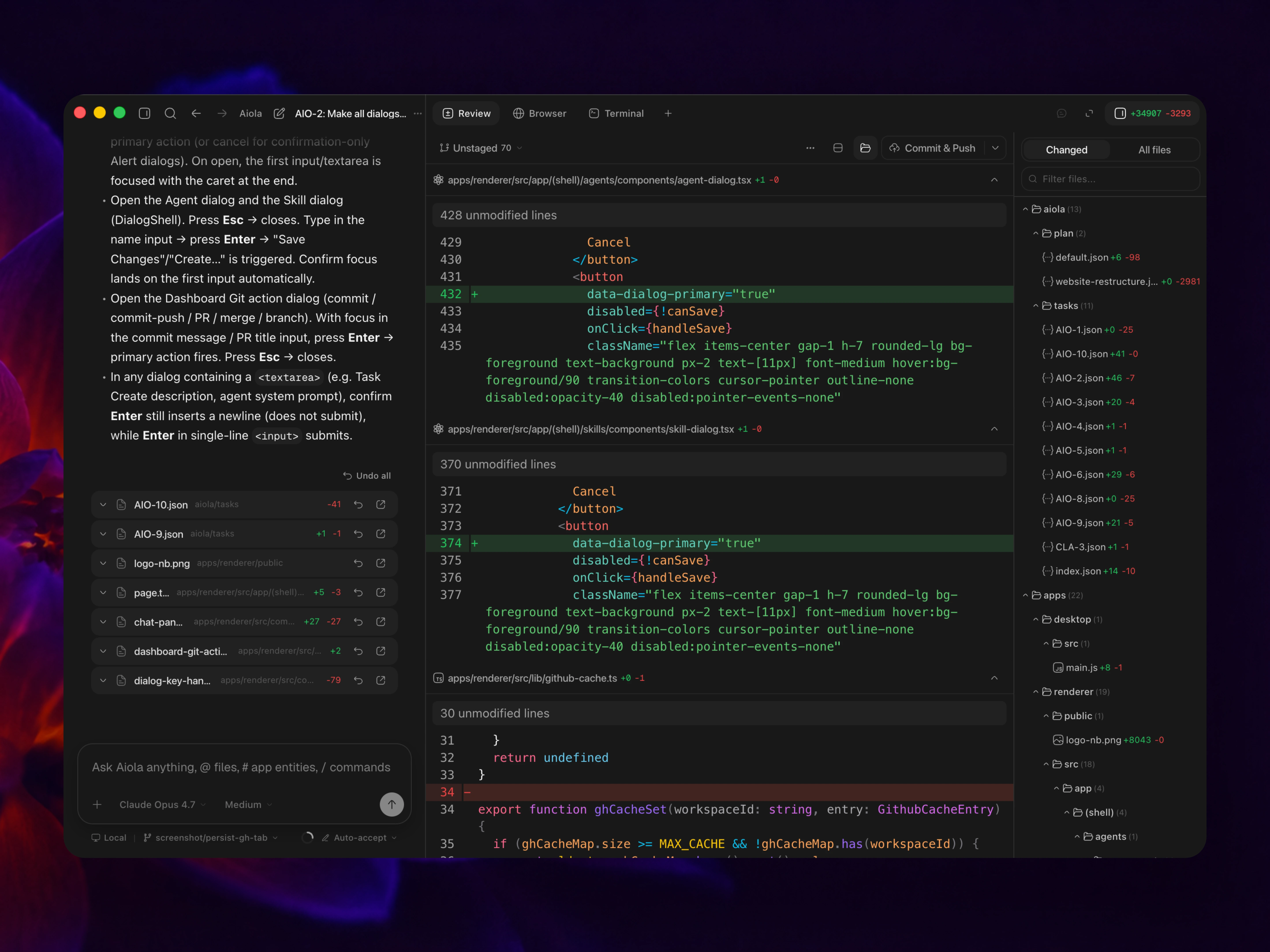 Designed for multi-project work preview