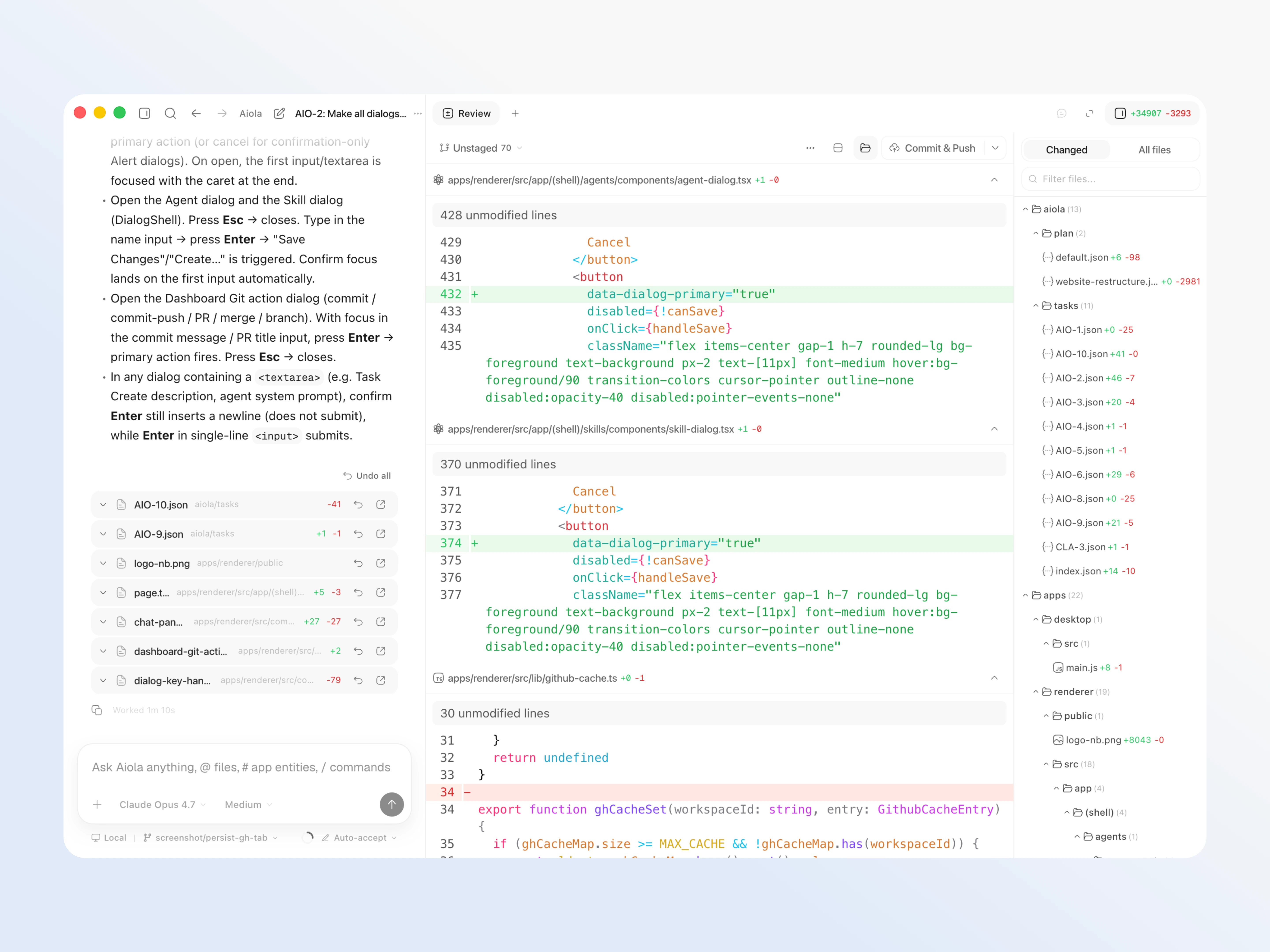 Designed for multi-project work preview
